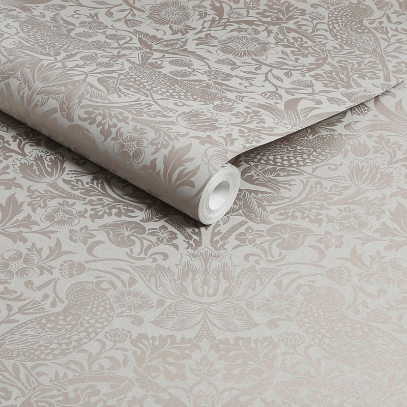 William Morris at Home - Tapeta flizelinowa Złodziej truskawek Włóknisty neutralny 10 m x 52 cm