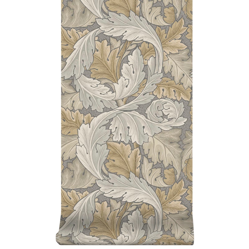 William Morris at Home Tapeta flizelinowa Akant neutralny 10 m x 52 cm