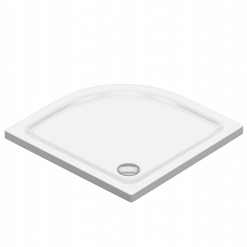 Brodzik akrylowy SLIM SEVANTE półokrągły 80x80 biały z syfonem 1 szt.