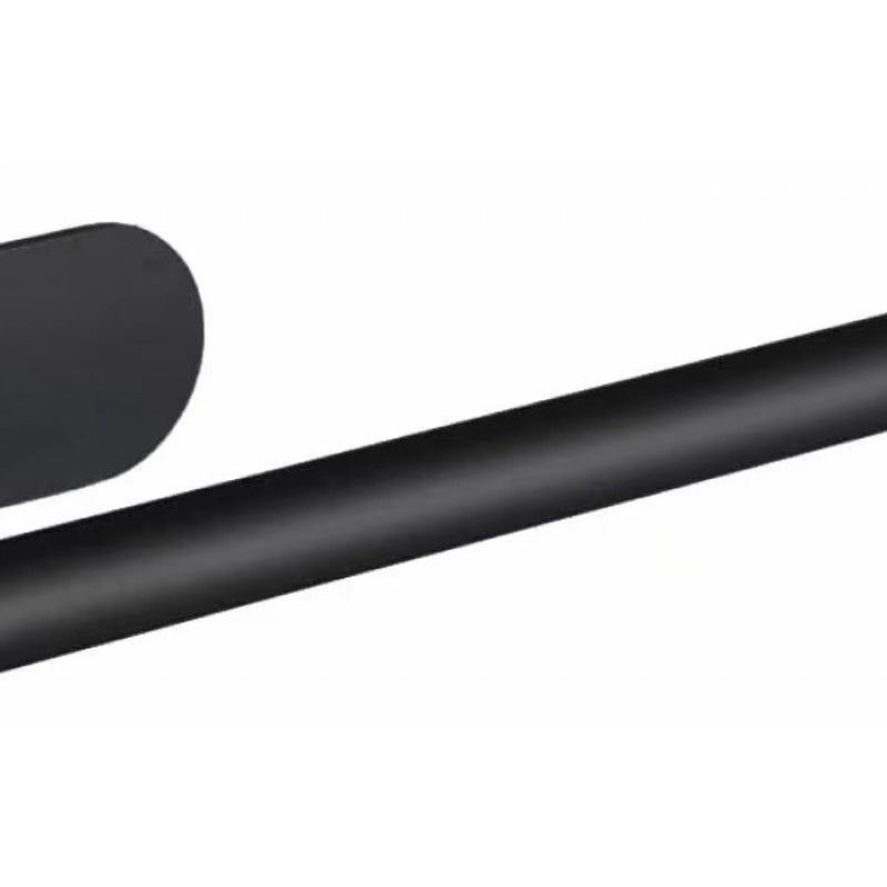 Uchwyt na ręczniki papierowe – czarny, rolki ręczników papierowych – łazienka, papier luzem – naklejka pod szafką, stal nierdzewna