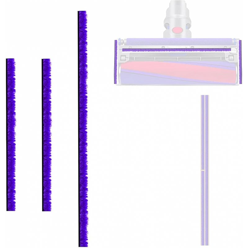 Zestaw 3 pasków z pluszu do odkurzaczy Dyson V6 V7 V8 V10 V11 V12 V15 DC58 DC59 DC62 DC72