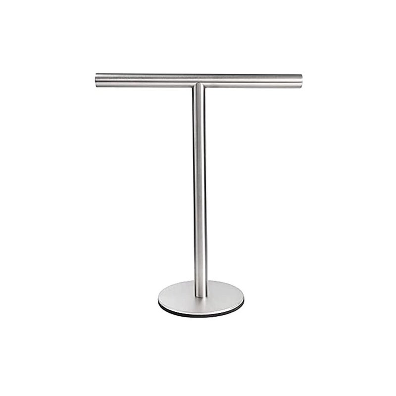 1-częściowy stojący wieszak łazienkowy na ręczniki, srebrny wieszak na ręczniki ze stali nierdzewnej, odpowiedni do szafek łazienkowych i kuchennych