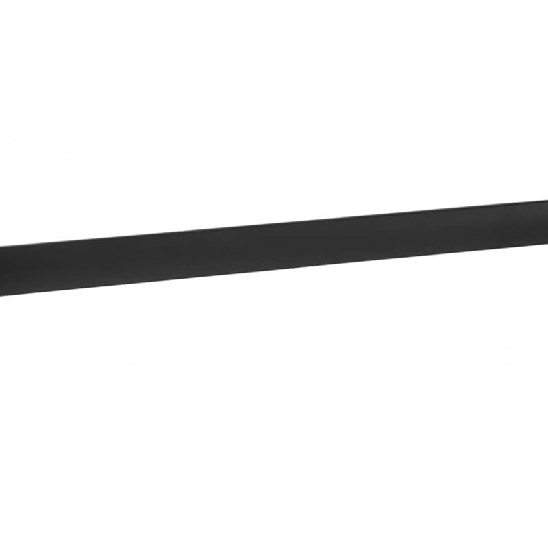 Jednobiegunowy wieszak ścienny na ręczniki z haczykiem, odpowiedni do kuchni i łazienki, 30 cm, czarny