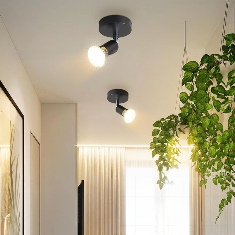 Zestaw 2 natynkowych reflektorów sufitowych LED, wpuszczana lampa sufitowa z regulowanym kątem 3000K Reflektor ścienny