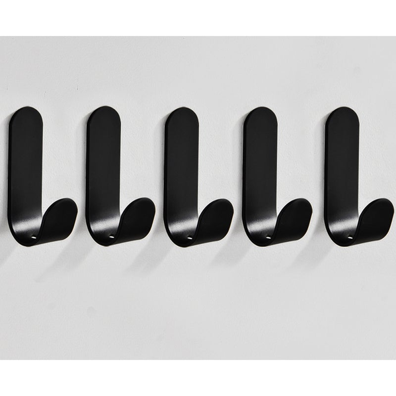 Hak na ręczniki kuchenne, uchwyt na ręczniki łazienkowe, montaż na ścianie bez wiercenia, 5 sztuk samoprzylepnych haczyków ściennych