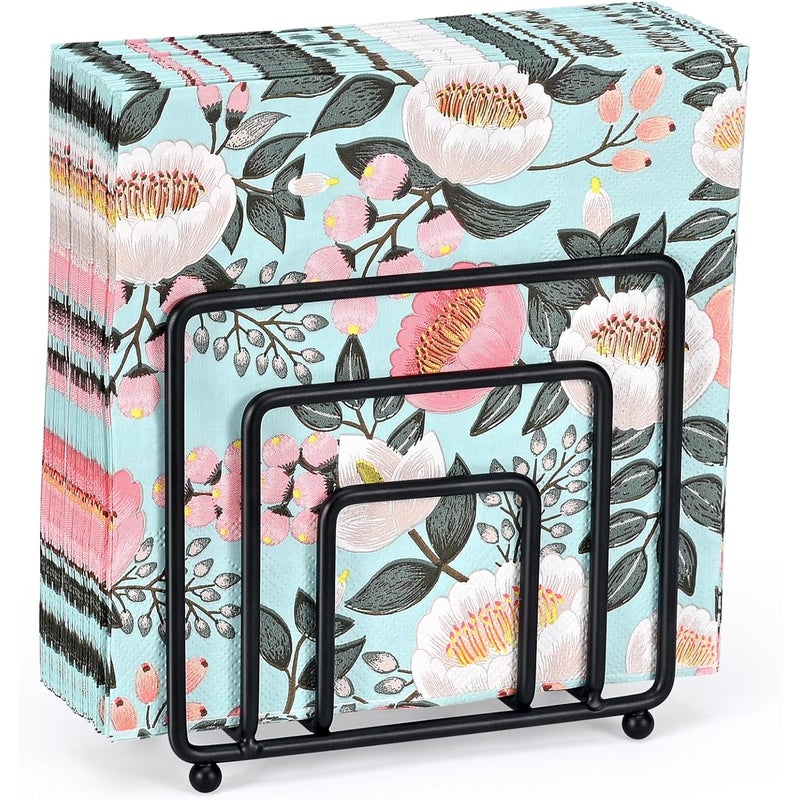 Czarny metalowy uchwyt na serwetki, uchwyt na serwetki papierowe, uchwyt na serwetki stołowe, uchwyt na ręczniki papierowe, do kuchni hotelowej, baru