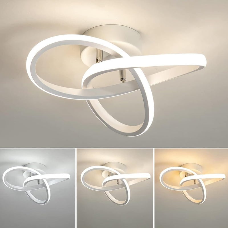 Plafon LED, Żyrandol LED energooszczędny, Plafon nowoczesny 20 W, Oprawa oświetleniowa LED do przedpokoju, 3 temperatury barwowe (3000 K-6000 K)