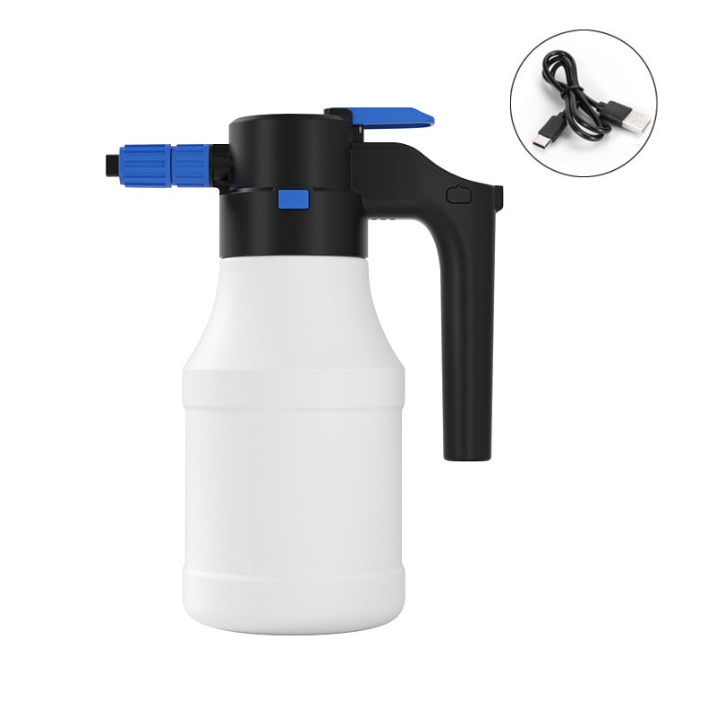 1 elektryczny opryskiwacz pianowy, bezprzewodowy opryskiwacz pianowy o pojemności 1,5 l, do mycia samochodów, podlewania ogrodu