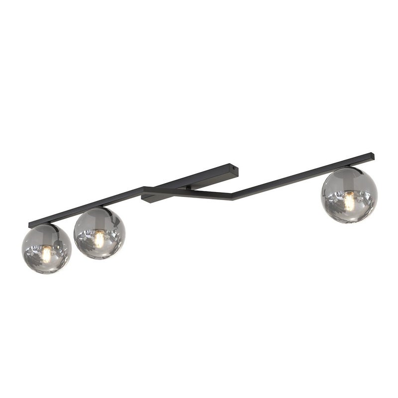 Lampa wisząca NATON czarna 3xE14x15W metal wym:20x100x32cm IP20 Emibig