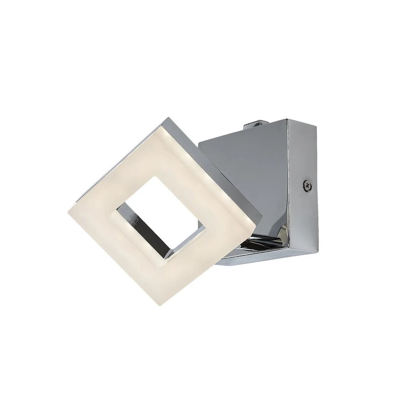 Kinkiet LED nad lustro BLAS chromowany biały 5W Neutralna biel 530lm metal wym:9x9x16cm IP44 Rabalux