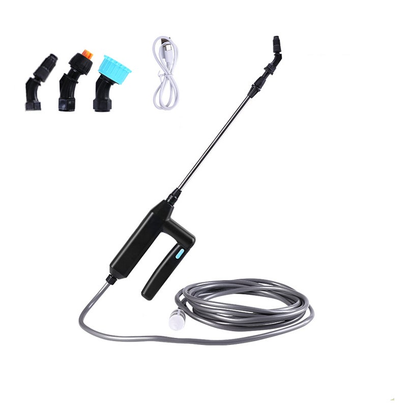 Elektryczny opryskiwacz, opryskiwacz ogrodowy ładowany przez USB, przenośny opryskiwacz ogrodowy z dyszą i 3-metrowym wężem.