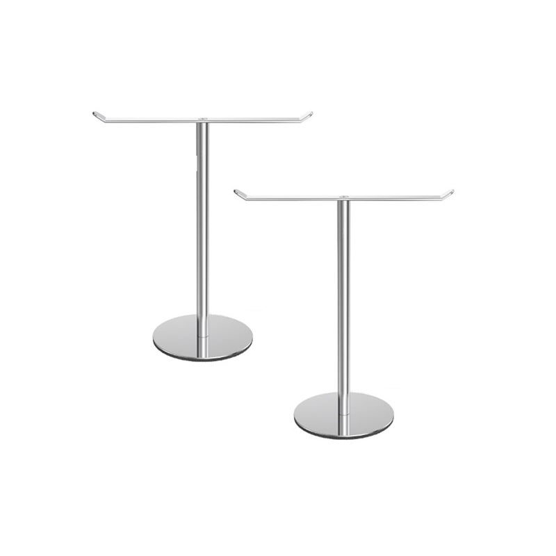 Nowoczesny 2-częściowy wieszak na ręczniki, srebrny schowek na biurko, ozdoby, pionowy wieszak na ręczniki w kształcie litery T