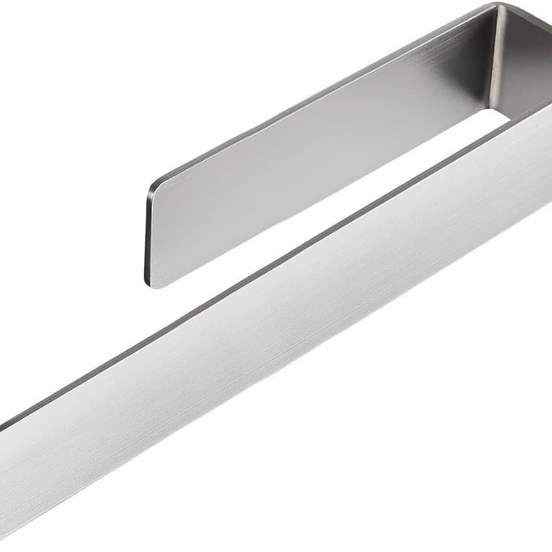 Samoprzylepny wieszak na ręczniki bez wiercenia, wieszak łazienkowy na ręczniki, 37 cm, srebrny szczotkowany