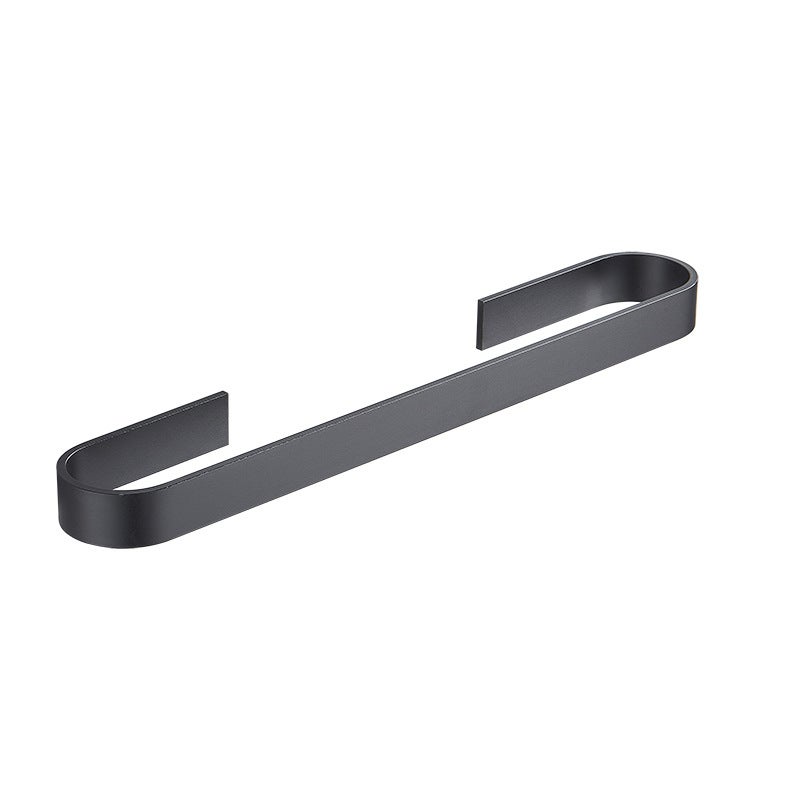 Aluminiowy wieszak na ręczniki Space, odpowiedni do łazienek i kuchni, oszczędzający miejsce, 45 cm (czarny)