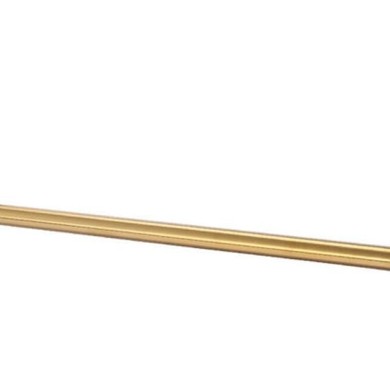 Podwieszany wieszak na ręczniki kuchenne ze stali nierdzewnej, bez wiercenia, długość 36 cm (złoty)