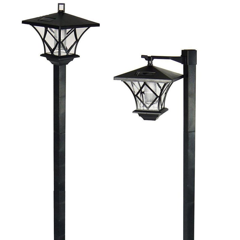 Zewnętrzne słoneczne lampy uliczne 2 w 1, lampa słupowa 1,5 m, zabytkowe lampy uliczne, słoneczne lampy uliczne do ogrodu, ścieżka podwórkowa