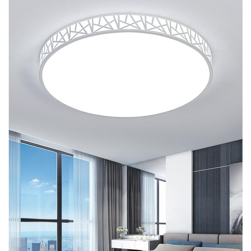 Pojedyncza lampa sufitowa 40 cm okrągłe ptasie gniazdo, akrylowy klosz, oświetlenie wewnętrzne, nadaje się do sypialni, łazienki, białe światło