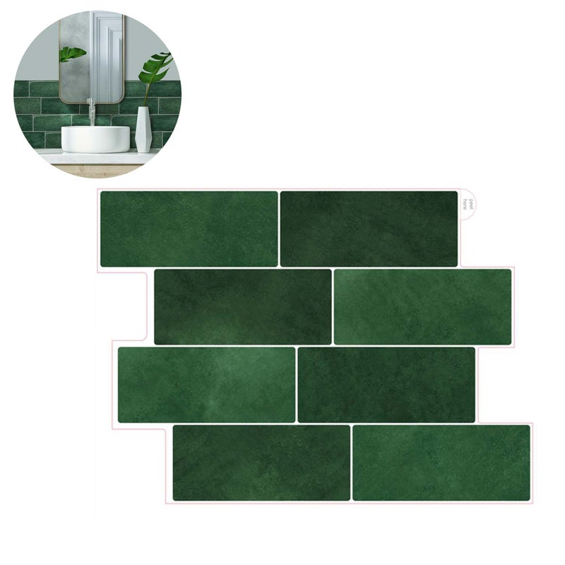 Zestaw 10 arkuszy samoprzylepnej tapety 3D, wodoodporne samoprzylepne naklejki winylowe do kuchni, łazienek i salonów Nowoczesna elegancja