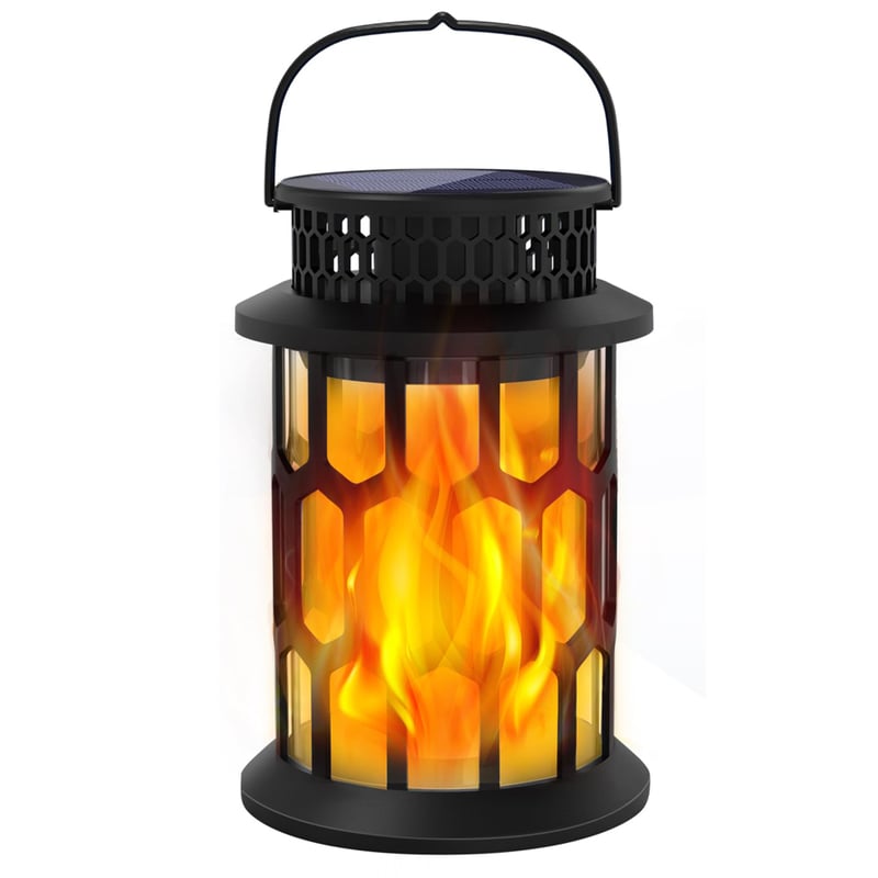 Zewnętrzne lampy solarne, ulepszone latarnie solarne, wodoodporne latarnie wiszące z migoczącym płomieniem do użytku na zewnątrz, do patio