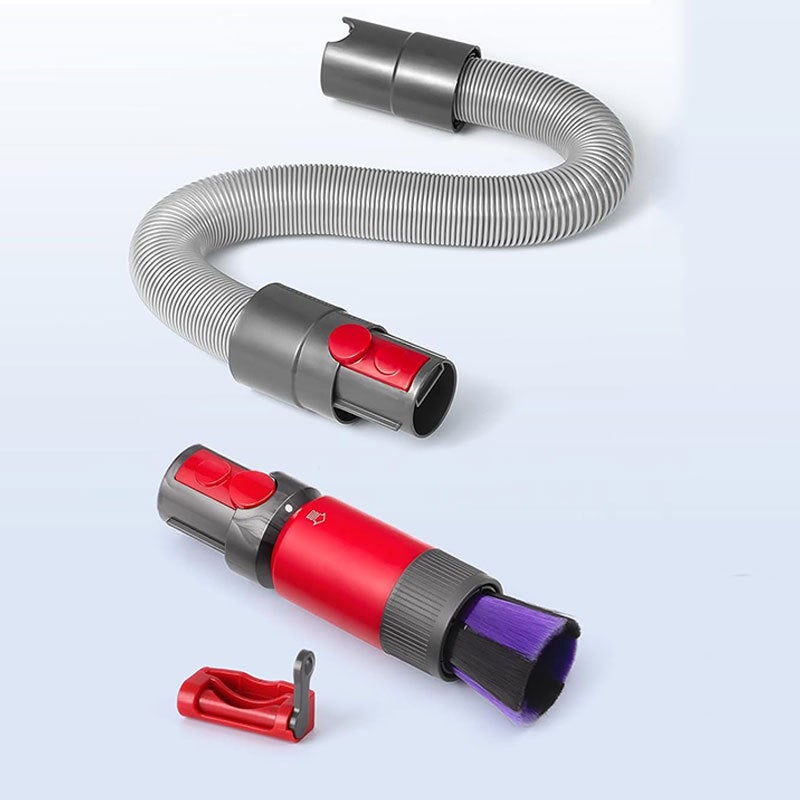 Wysokowydajna szczotka do odkurzacza z miękkim włosiem do Dyson Outsize, V15, V10, V11, V7, V8 z wężem przedłużającym i blokadą