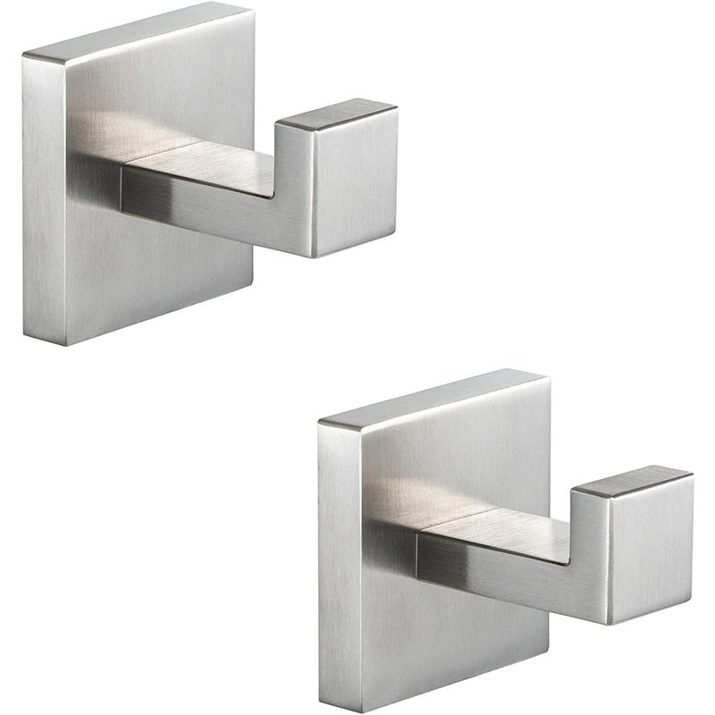 częściowy haczyk na ręczniki montowany ścianie kwadratowy stali nierdzewnej metalowy haczyk ręczniki kuchni szlafroków płaszczy czapek ubrań sukienek