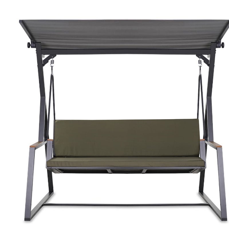 Poduszka ogrodowa na huśtawkę 3-osobową 170x60x50 cm, zielona wygoda i dwustronna poduszka na balkon i taras zdejmowany pokrowiec