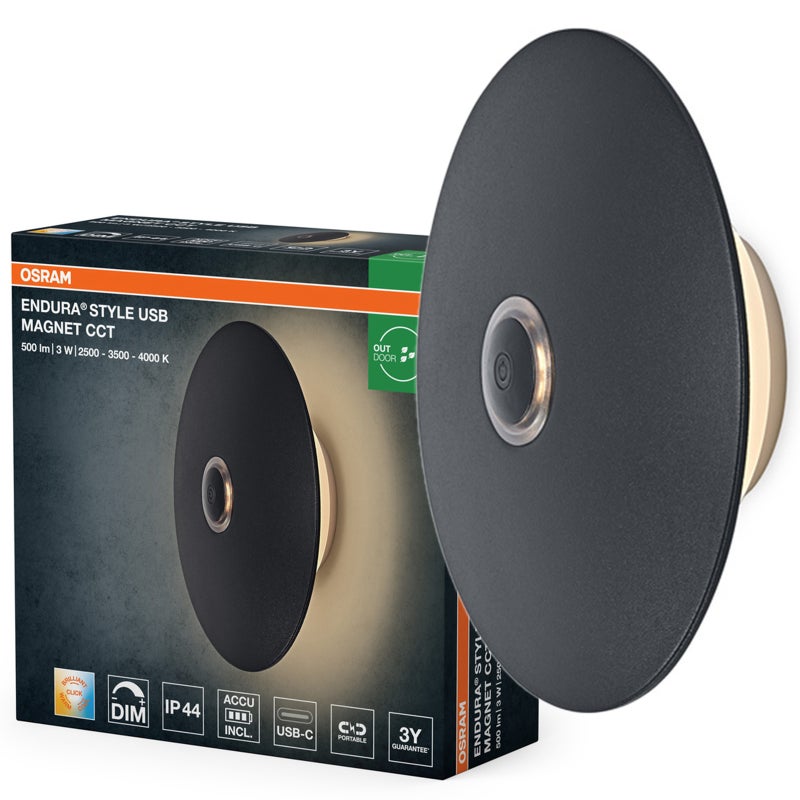 Kinkiet Ogrodowy Osram Lampa Elewacyjna Zewnętrzna LED 3W 210lm 2500-3000-4000K CCT Ściemnialna Biały IP44 1 szt.