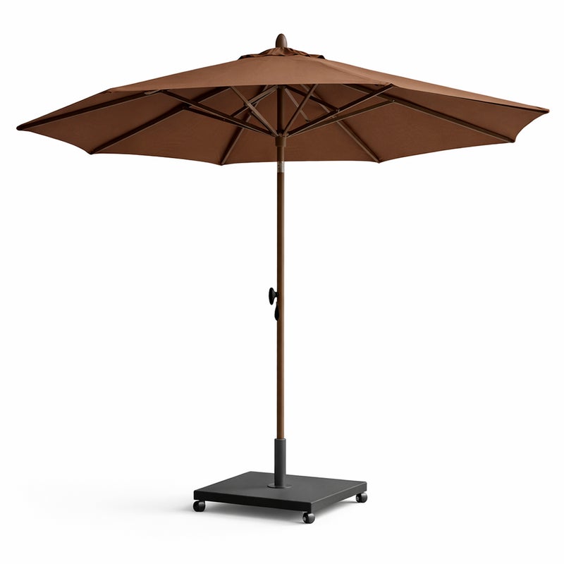 Tempo Style - Parasol ogrodowy Parioli 3x3 m Parasol ogrodowy z możliwością odchylenia do 45° (brązowy)