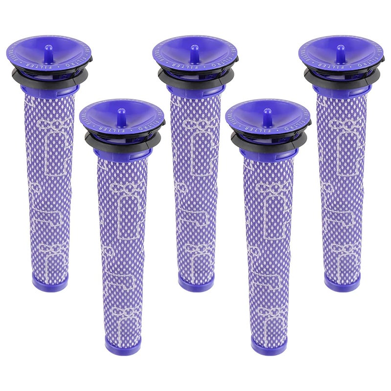 Filtr Dyson V8/V7, kompatybilny z odkurzaczami Dyson V7/V8 Absolute i Animal, akcesoria do odkurzaczy Dyson V8, 5 filtrów pre-HEPA