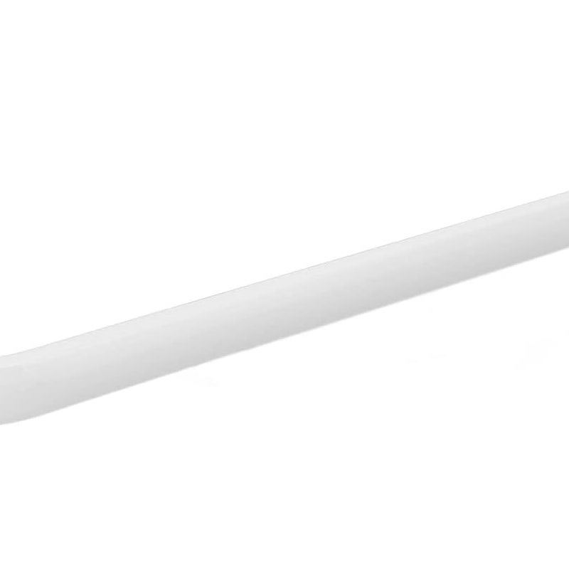 Wieszak łazienkowy na ręczniki, biały, z 2 haczykami, aluminiowy, 1 poziom 60 cm