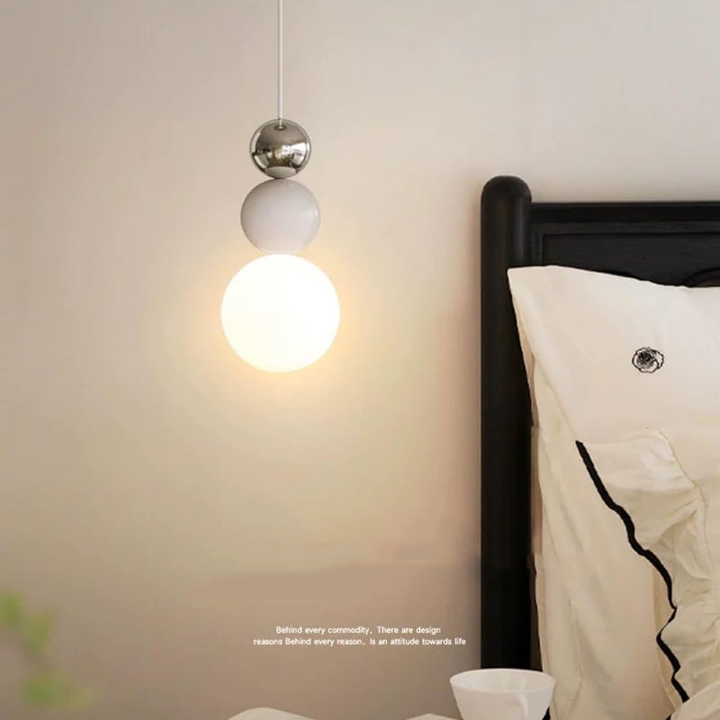 Nowoczesny żyrandol sufitowy LED w stylu francusko-japońskim o regulowanej wysokości idealny do sypialni, salonu i jadalni białe światło K chrom