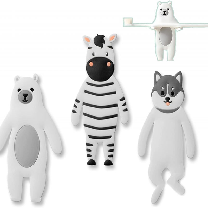 3 sztuki samoprzylepnych haczyków ściennych, kreatywne kreskówkowe haczyki samoprzylepne haczyki ścienne haczyki na ręczniki, odpowiednie do kuchni,