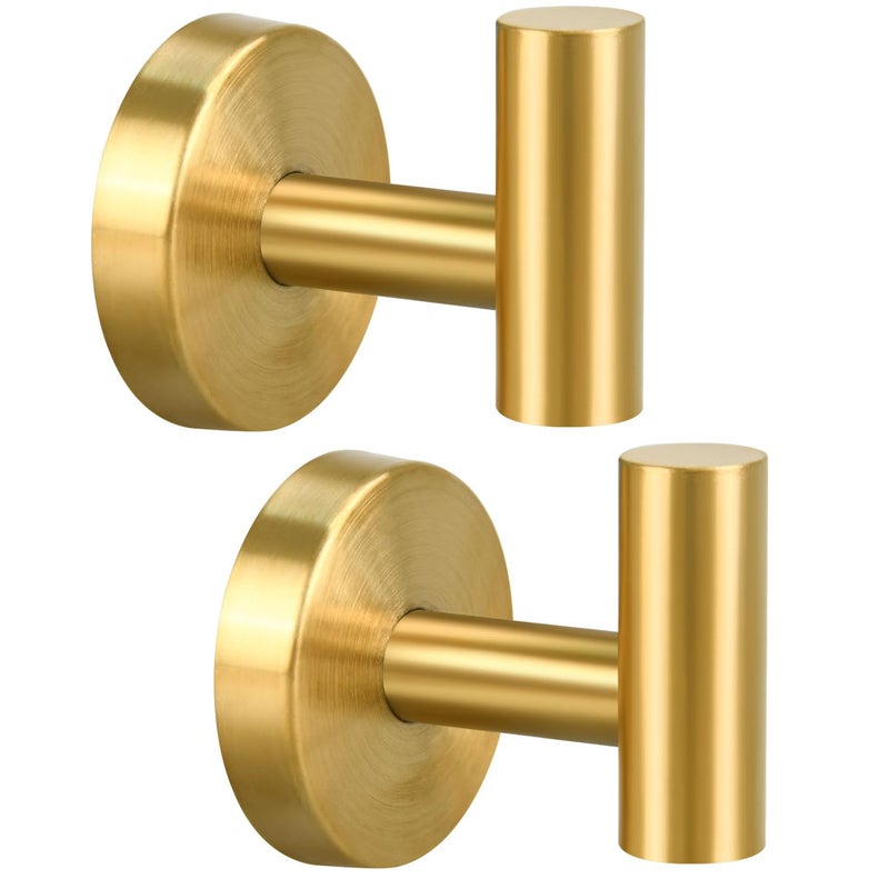 Zestaw 2 wieszaków na ręczniki, wieszaki łazienkowe, haczyki ścienne ze stali nierdzewnej SUS304