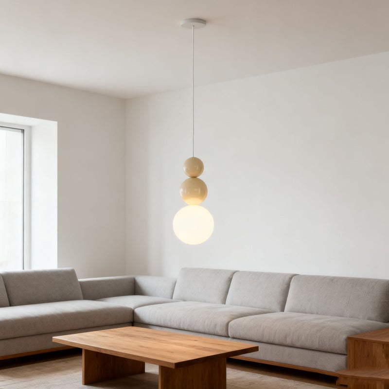 Żyrandol Globe, nowoczesny żyrandol LED, żyrandol sufitowy do jadalni, oświetlenie wyspy kuchennej w stylu retro, ciepłe światło 3000K (żółte)