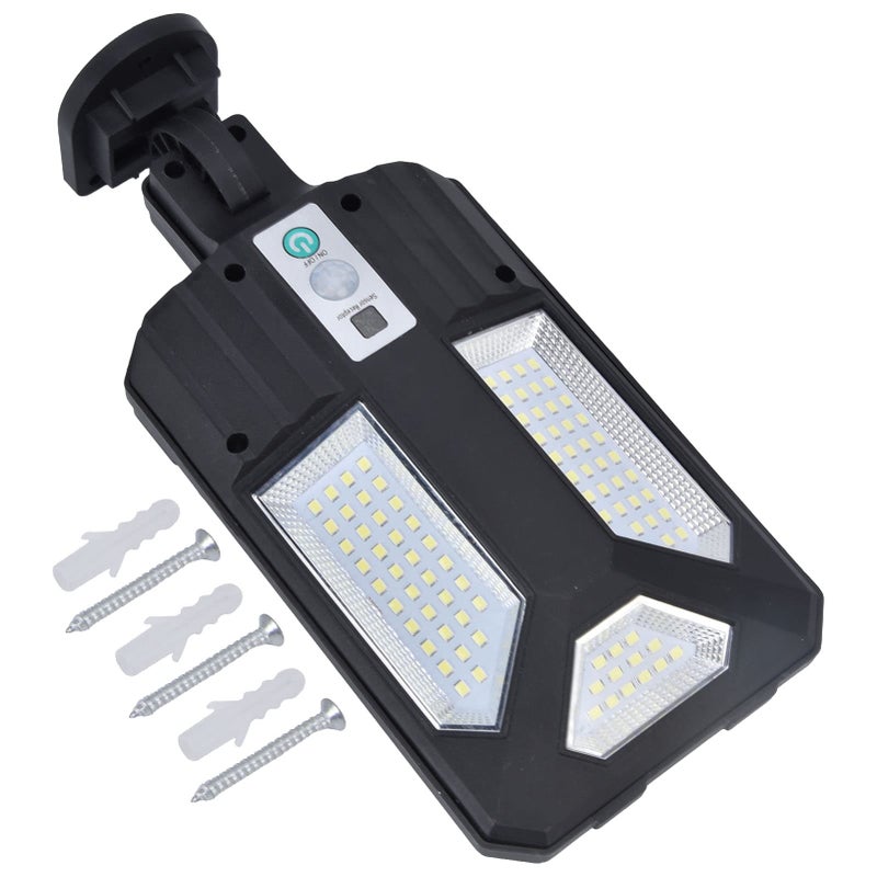 Wodoszczelne zewnętrzne lampy solarne 87 LED Lampa ścienna zasilana energią słoneczną 3000LM Jasna