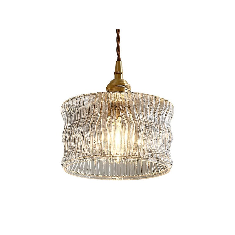 Żyrandol wiszący LED 4W, ciepłe światło - Styl Retro - Regulowana wysokość 1.5m - Idealny do przedpokoju, salonu, balkonu (Podstawa E27 Ø16cm)