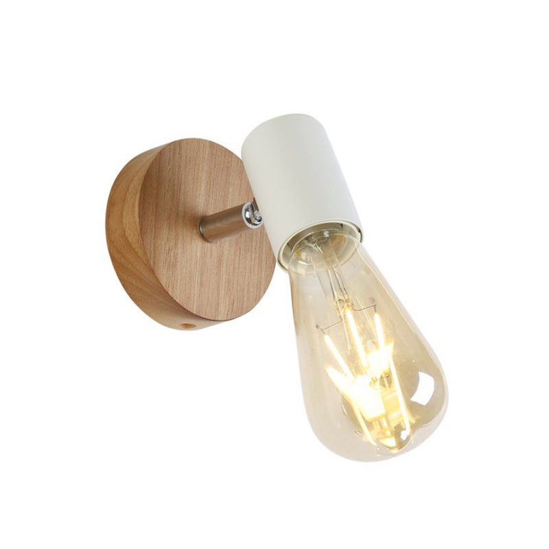 Lampa Ścienna Retro E27 - Obrotowa o 180° - Kinkiet Wewnętrzny do Sypialni, Korytarza, Schodów - Styl Industrialny - Bez Żarówki w Zestawie