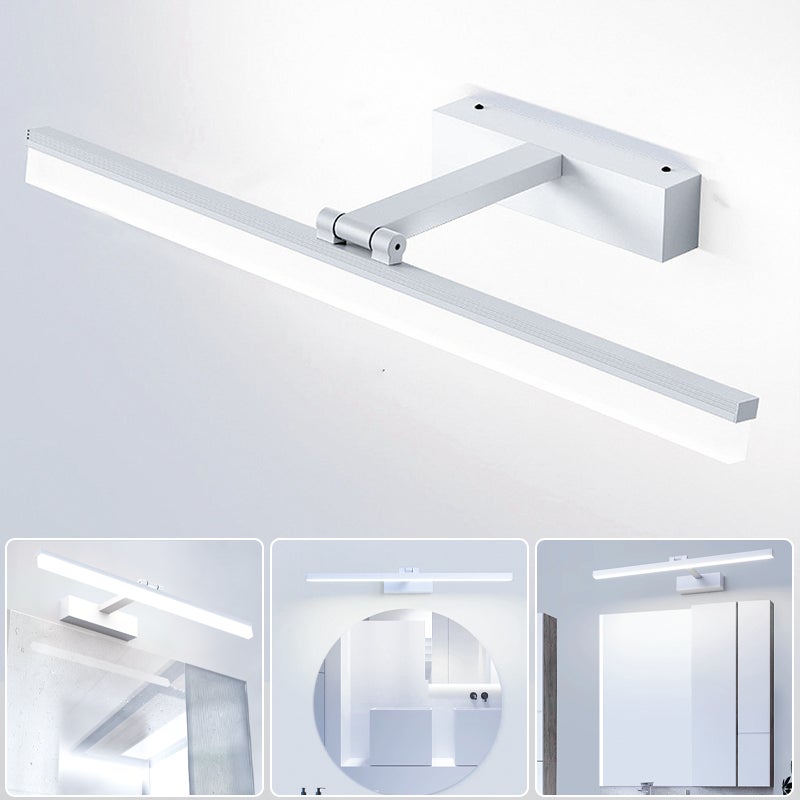Lampa LED do lustra łazienkowego 40 cm, kinkiet LED, lampa ścienna do obrazu, regulowany kąt 180°, światło białe (8 W)