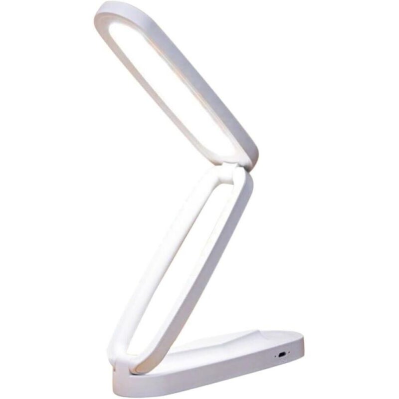 Ta składana i ładowalna lampka biurkowa LED idealnie nadaje się do czytania i posiada funkcję lampki nocnej USB.