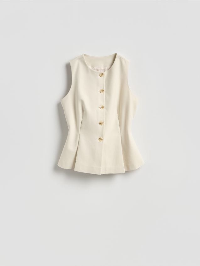 Reserved - Kamizelka - kremowy