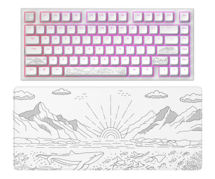 Dark Project ALU Terra Nostra White Wired DPKB_NOSTRA_81_ANSI_WHITE + DPMP_NOSTRA_WHITE