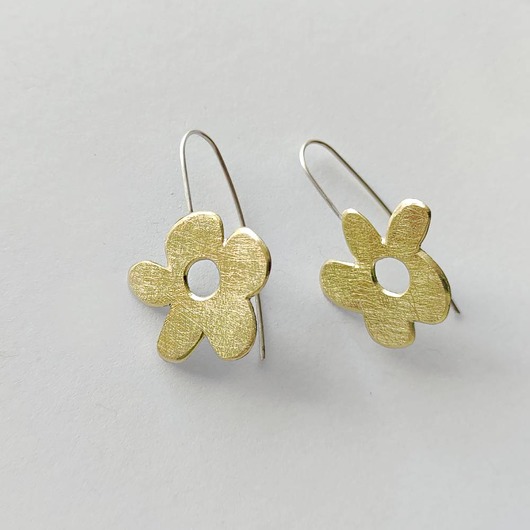 Kolczyki srebrne Kwiat