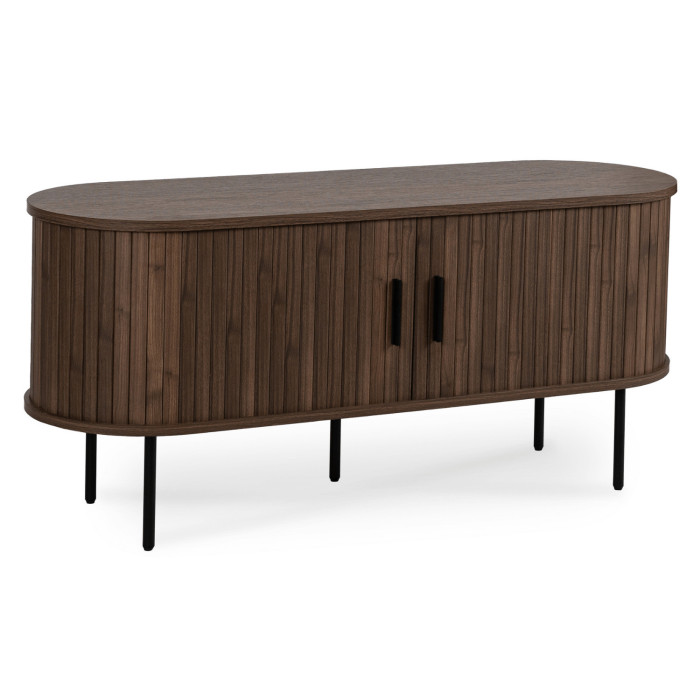 Szafka RTV do Salonu Dwudrzwiowa TRISH 120 cm Orzech Nowoczesna