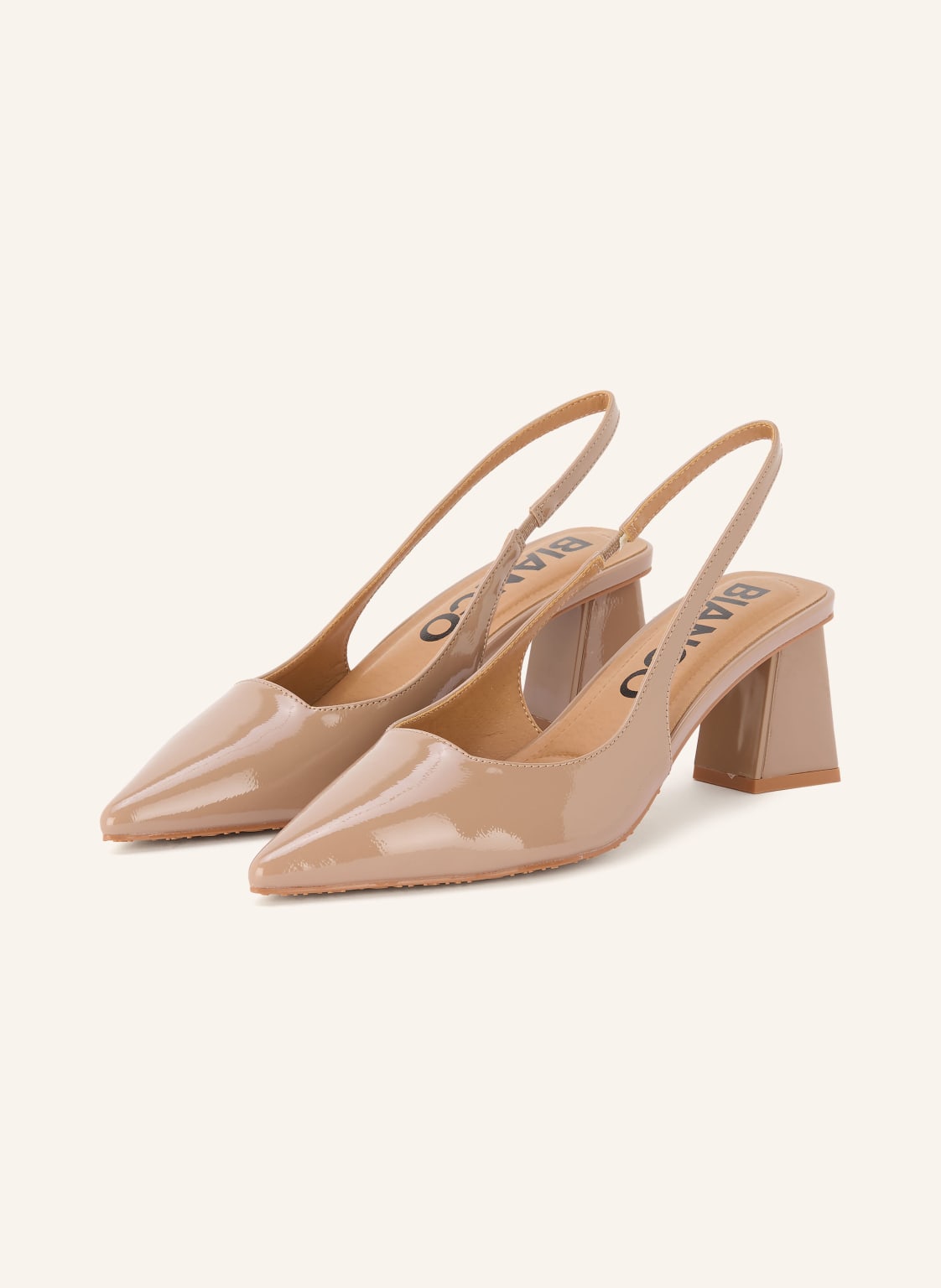 Bianco Czółenka Typu Slingback braun