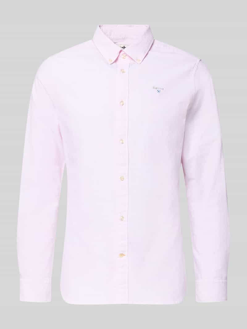 Krój tailored koszula casualowa z czystej bawełna model 'STRIPED OXFORD'