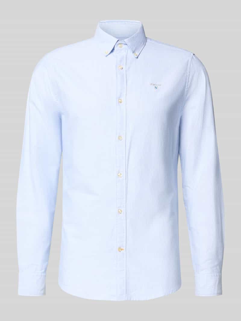 Krój tailored koszula casualowa z czystej bawełna model 'STRIPED OXFORD'