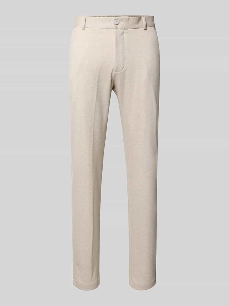 Spodnie garniturowe o kroju slim fit z mieszanka wiskozy model 'TIUS2'