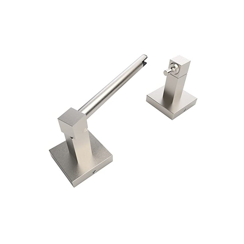 Szczotkowany szary kwadratowy uchwyt na ręcznik naścienny uchwyt rolkę papieru toaletowego obrotowy uchwyt papier toaletowy łazienki papier toaletowy