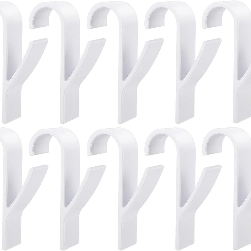 Haczyki łazienkowe na ręczniki (wieszaki na ręczniki), pasujące do wszystkich standardowych grzejników, białe, opakowanie 10 szt.