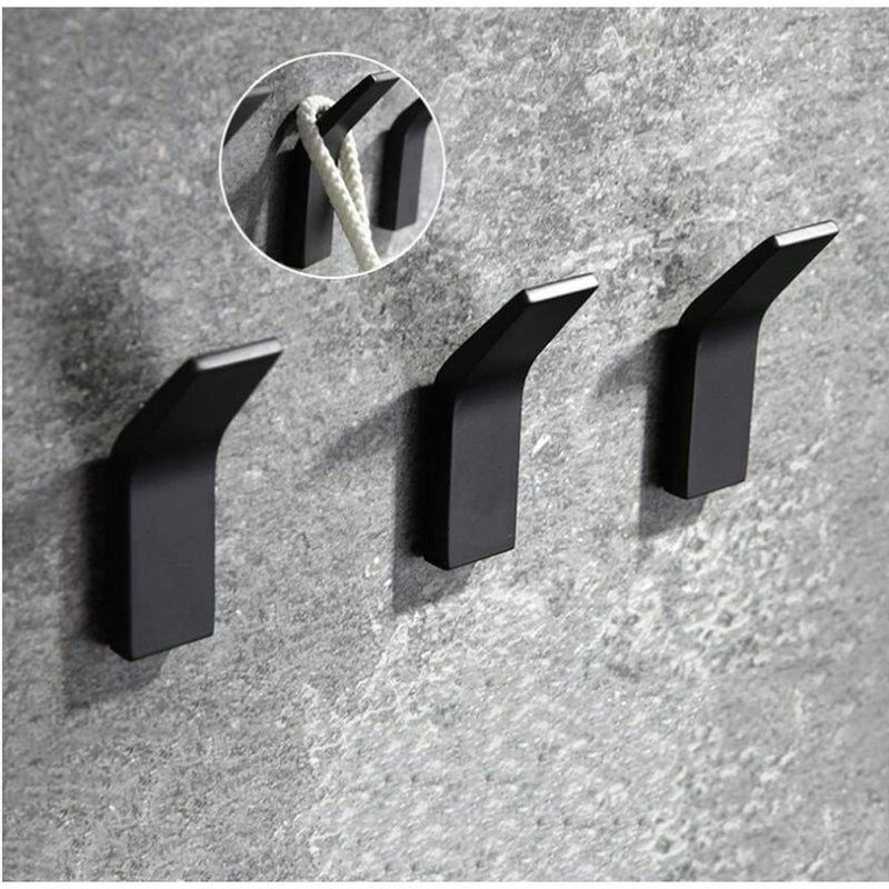 3-częściowy samoprzylepny haczyk ścienny do łazienki, antykorozyjny i wodoodporny uchwyt na ręczniki z klejem do szlafroka, płaszcza, ręcznika, klucza